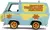 VAN MYSTERY MACHINE SCOOBY DOO COM BONECO 1/24 - Dragon Toys Colecionáveis