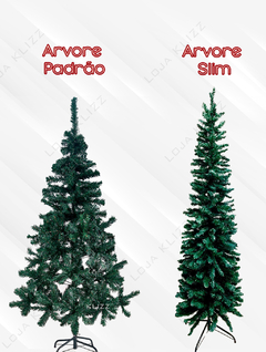 Arvore de Natal Slim Fina 150cm Pinheiro Verde 200 Galhos na internet
