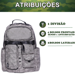 Mochila Bolsa Camuflada Militar Camping Grande Impermeável - KLIZZ
