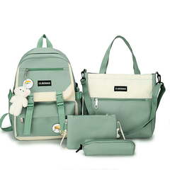 Mochila Escolar Antifurto Bolsa e Estojo Kawaii 4 Peças Fofa - KLIZZ