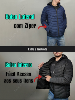 Jaqueta Masculino Puffer Bobojaco Corta Vento Blusa Casaco - loja online