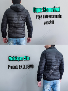 Jaqueta Masculina Plus Size Slash Bobojaco Forrado Puffer Blusa Casaco na internet