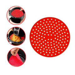 Tapete Protetor Silicone Air Fryer Fritadeira Redondo 20cm - KLIZZ