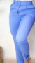 Calça Alfaiataria C/ Cinto Azul Claro na internet