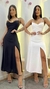 Vestido Midi Feminino Gola Drapeada Duna
