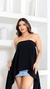 Cropped boho com capa - comprar online
