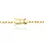 Corrente Cartie Cadeado 3mm (Fecho Gaveta Duplo) - Banho Ouro - SLATT