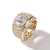 Anel Big Rock - Banho Ouro - comprar online