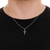 Colar Veneziana c/ Pingente Cruz Lisa - Prata 925 - comprar online