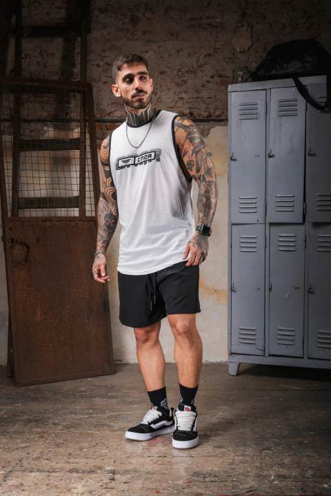 Remera sin mangas – Fearless Collection – Tech – Crudo