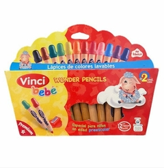 PREVENTA Lápices De Colores Lavables Vinci Bebé 12 PREVENTA