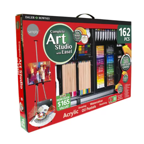 Set de Arte Con Caballete de Aluminio 162pz Daler Rowney