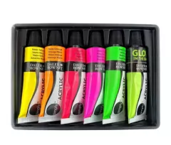 Set de Pintura Acrílica Neón 6 Tubos Daler Rowney Simply 12ml en internet