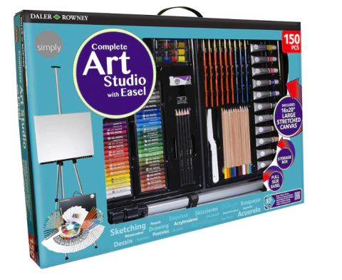 Set de Arte Con Caballete de aluminio 150pz Daler Rowney