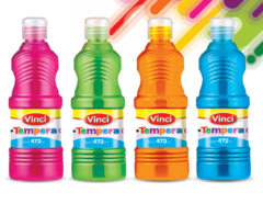 Pintura Tempera Vinci 473ml Caja con 12pz