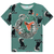 Pijama Menino Estampa Brilha no Escuro Dinossauro Skate - loja online