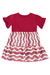 Vestido Manga Curta em Meia Malha- Vermelho - comprar online