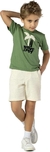 Conjunto Masculino Camiseta 1/2 Malha Bermuda Moletinho c/ Elástico e Bolsos. ARTE: bordado “WAVE SPOT” - comprar online