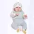 Kit TipTop bebê enxoval 5 peças body calça babador meia e touca com sacolinha