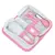 KIT HIGIENE 5 PECAS C/NECESSAIRE UNISSEX PIMPOLHO AZUL/ROSA/CINZA - Tagarela Kids