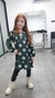 Vestido Menina Viscose Estampado Manga Longa na internet