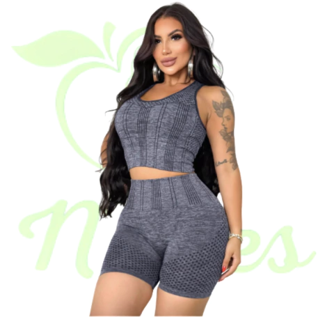 CONJUNTO NADADOR - CINZA ESCURO P / M