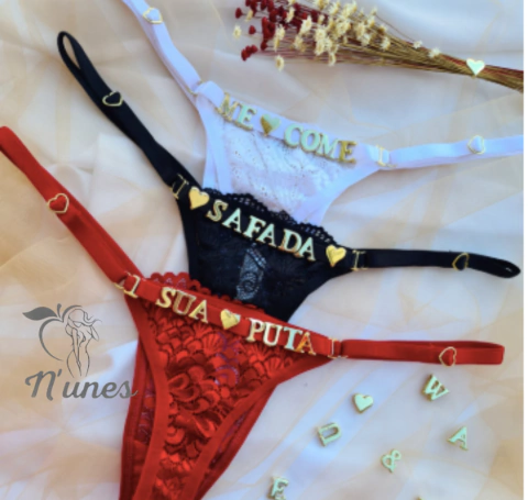 CALCINHA FIO PERSONALIZÁVEL RENDA - comprar online