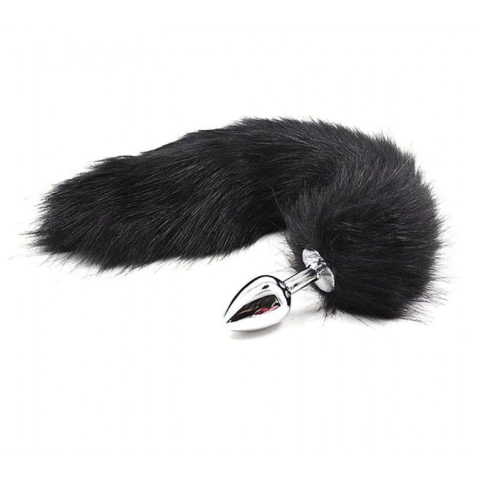 PLUG ANAL DE AÇO PEQUENO COM RABO GENERAL IMPORT