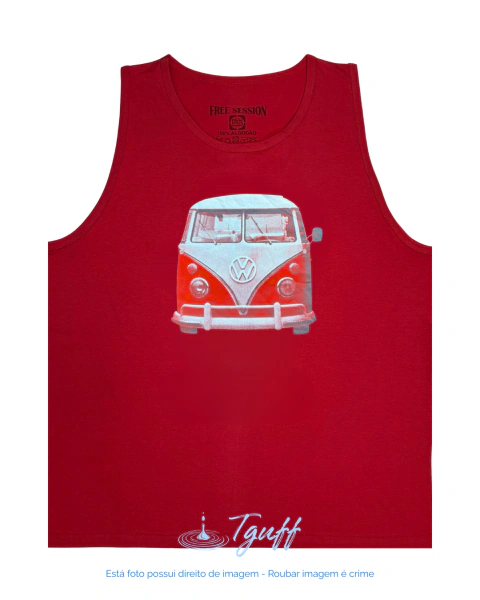 Kombi vermelha - Regata Plus Size - comprar online