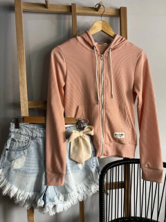 Campera Amanda waffle rose - comprar online