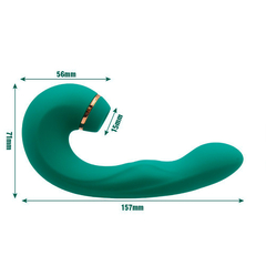 Vibrador G-Spot com Estimulador Ondas de Pressão