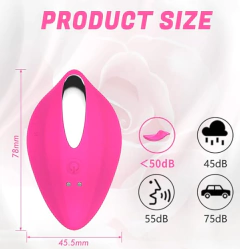 Vibrador de Calcinha com Controle Remoto - estimulador de clitóris - recarregável via USB - comprar online