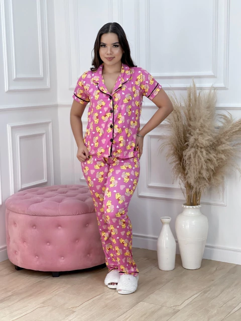 Pijama Americano longo ursinho Puff