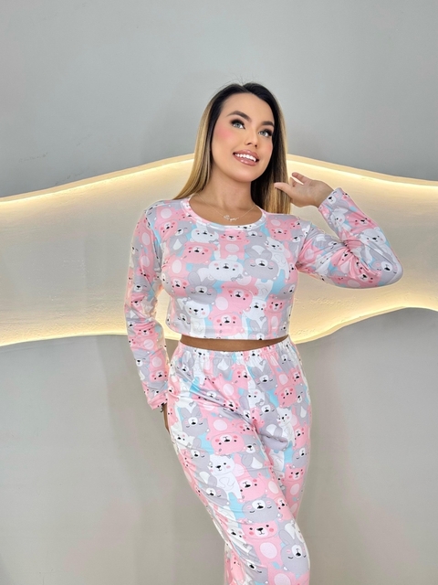 Pijama Longo ursinhos