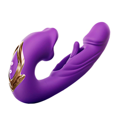 Vibrador Com Boca e Estimuladores - loja online