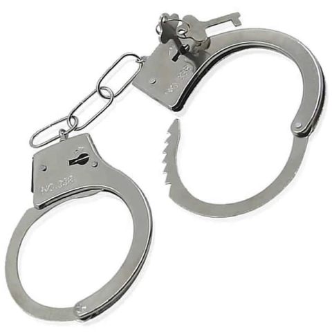 Algema Em Metal Hands Cuffs