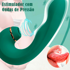 Vibrador G-Spot com Estimulador Ondas de Pressão