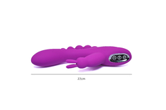 Vibrador Triple Rabbit - Recarga via USB na internet
