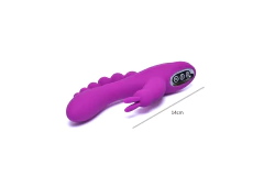 Vibrador Triple Rabbit - Recarga via USB - À Pascarelli