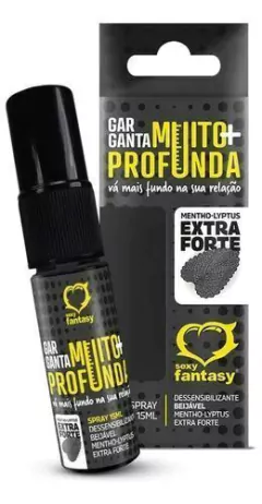 Anestésico Oral Em Spray Garganta Profunda 15ml Sexy Fantasy - À Pascarelli