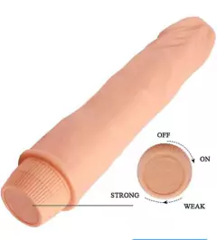 Prótese Realística com Vibro 21,5 cm de comprimento - comprar online