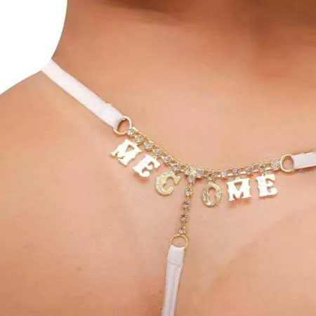 Calcinha Com Strass Personalizada Me Come