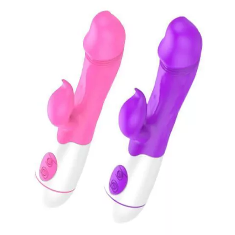 Vibrador Com Estimulador De Clitóris Recarregável Com 10 Vibrações Importação