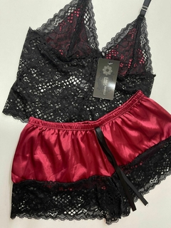 Baby doll de cetim