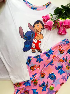 Pijama de calça sticth na internet