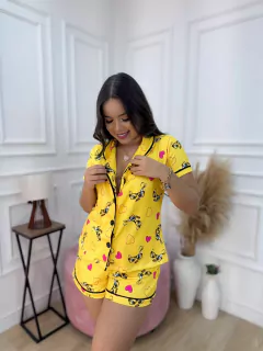 Pijama Americano Curto Desenho Piu-Piu Óculos