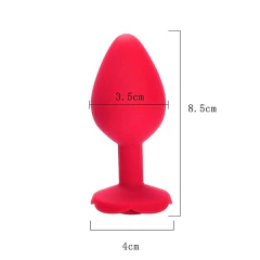 PLUG ANAL M SILICONE ROSA 8,5 X 3,5CM - À Pascarelli