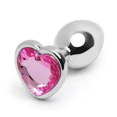 Plug anal de coração rosa - comprar online