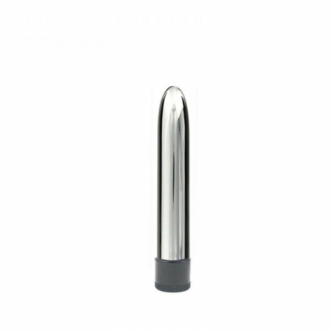 Vibrador Personal Cromado Multivelocidade 13 cm
