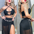 Cropped Top Estrela PRETO Suplex com Recortes Multiformas Moda Blogueira Estilo Gringa Balada Festival